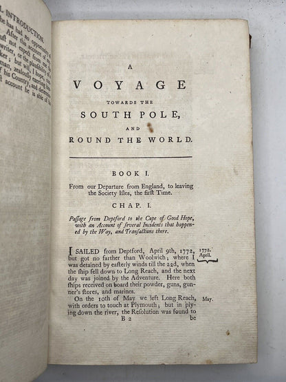 A Voyage Towards the South Pole by Captain James Cook 1784 Early Edition