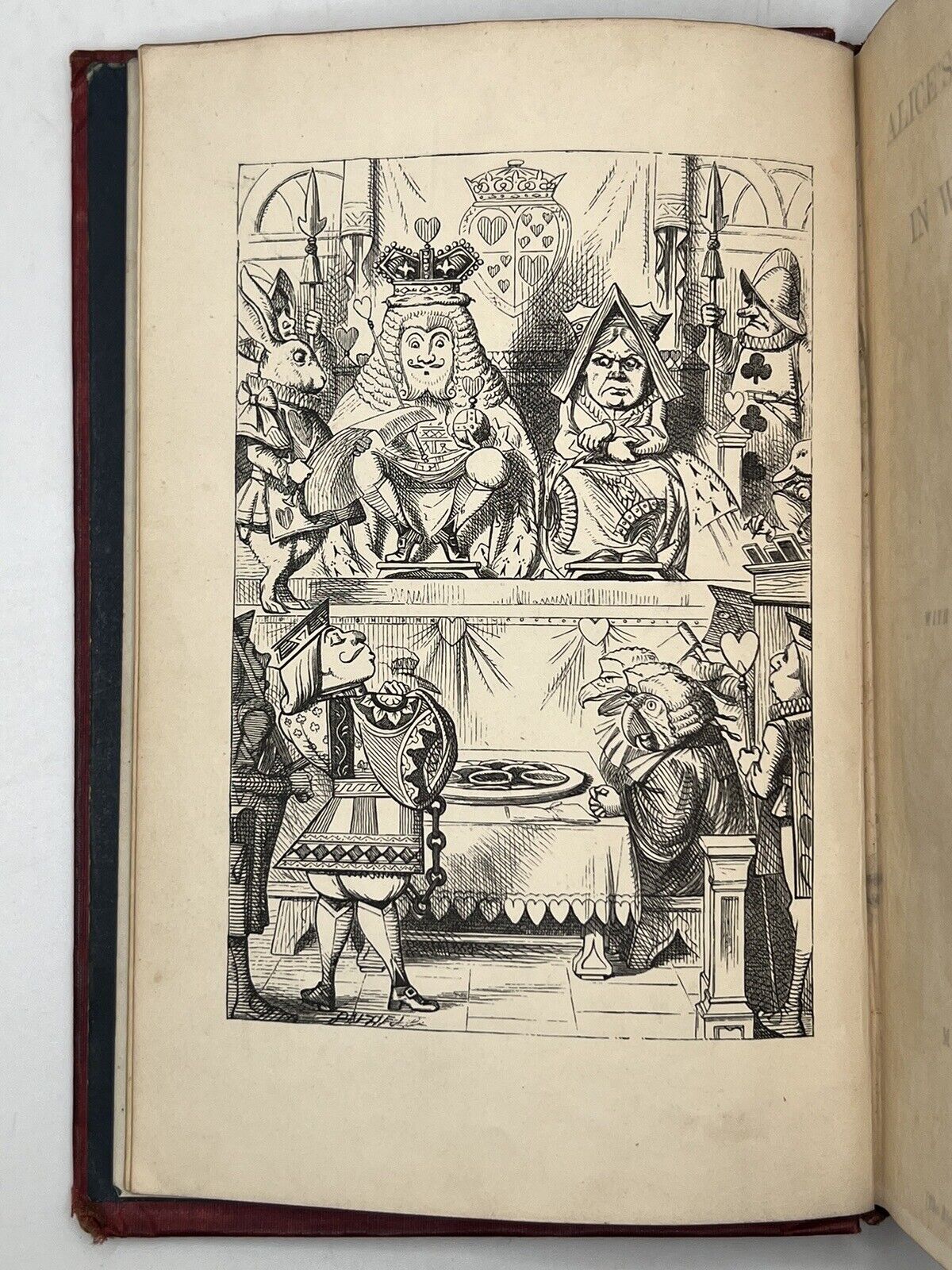 Alice In Wonderland by Lewis Carroll 1867 First Edition Original Binding