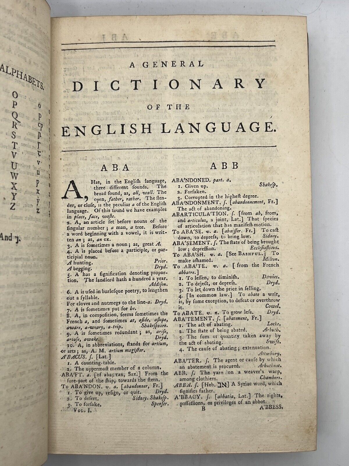 Samuel Johnson's Dictionary 1767 Third Edition