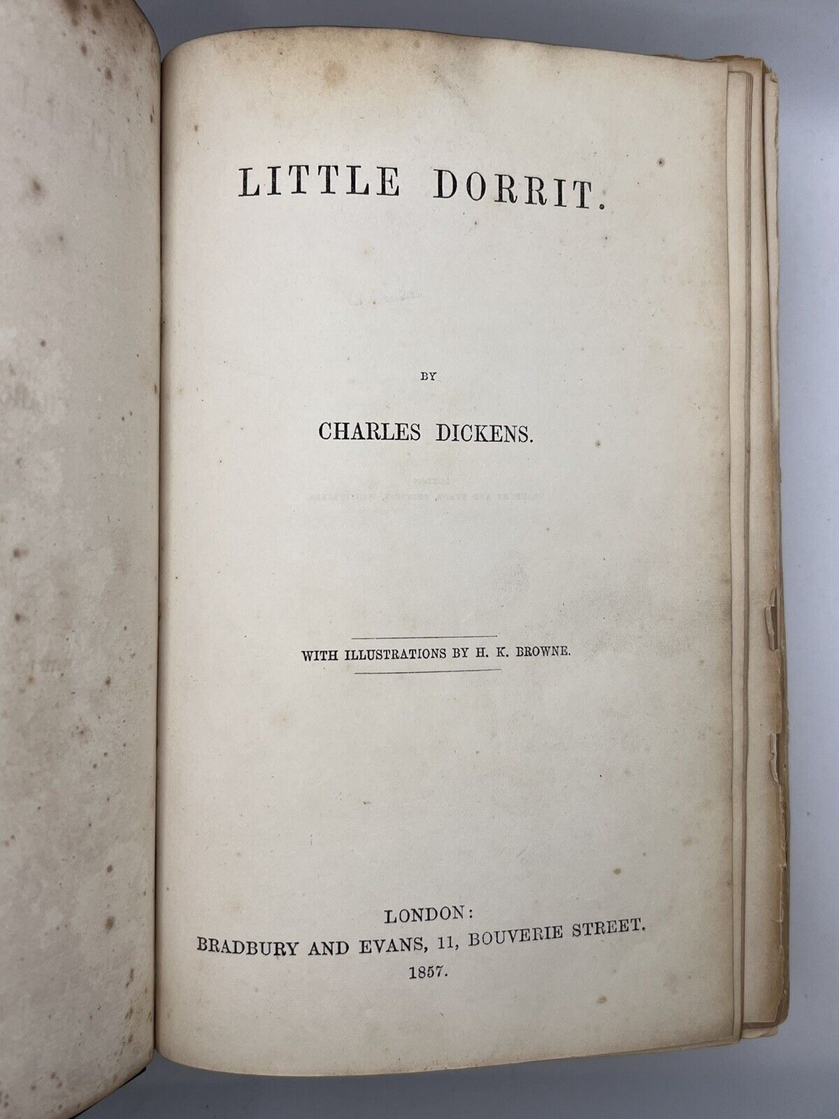 Little Dorrit by Charles Dickens 1857 First Edition