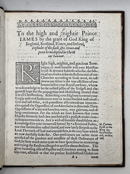 Reasons Taken Out of God's Word by Henry Jacob 1604 First Edition