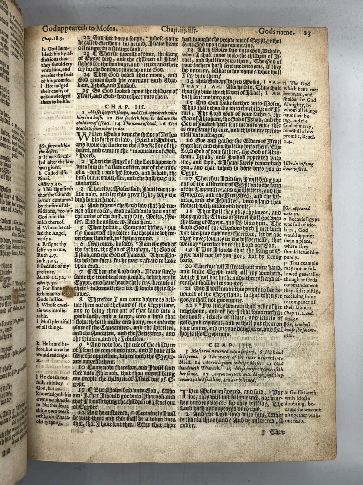 Antique Bible 1608 Geneva Bible