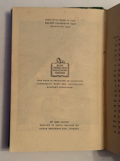 The Hobbit by J.R.R. Tolkien 1942 First Edition Third Impression