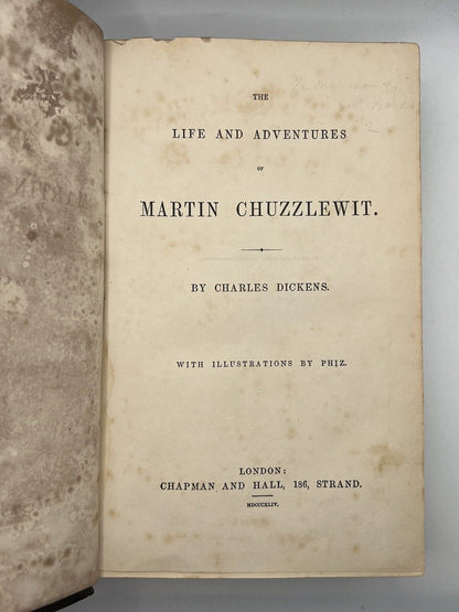 Martin Chuzzlewit by Charles Dickens 1844 First Edition First Impression