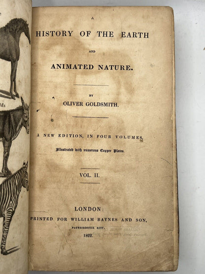 A History of the Earth and Animated Nature by Oliver Goldsmith 1822