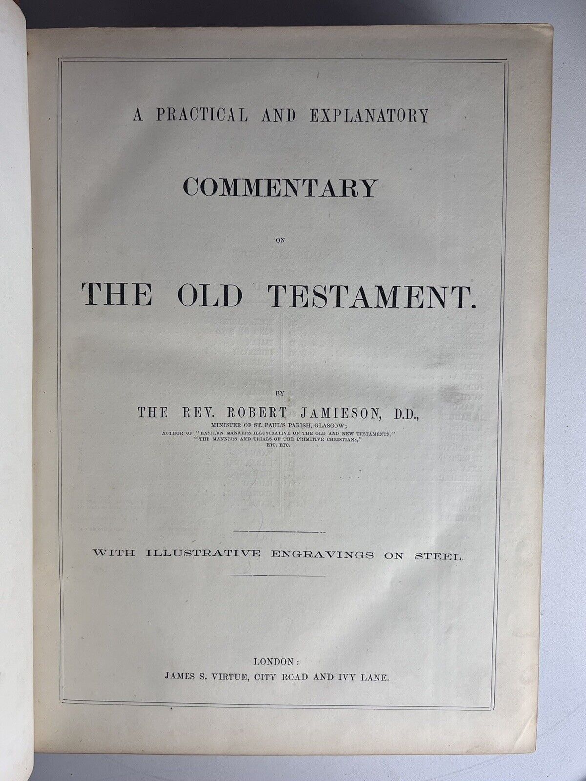 Jamieson's Holy Bible c.1860s