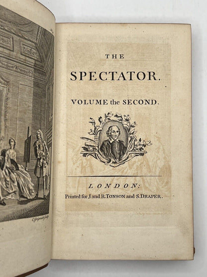 The Spectator in 8 Volumes circa 1753