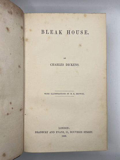 Bleak House by Charles Dickens 1853 First Edition First Impression