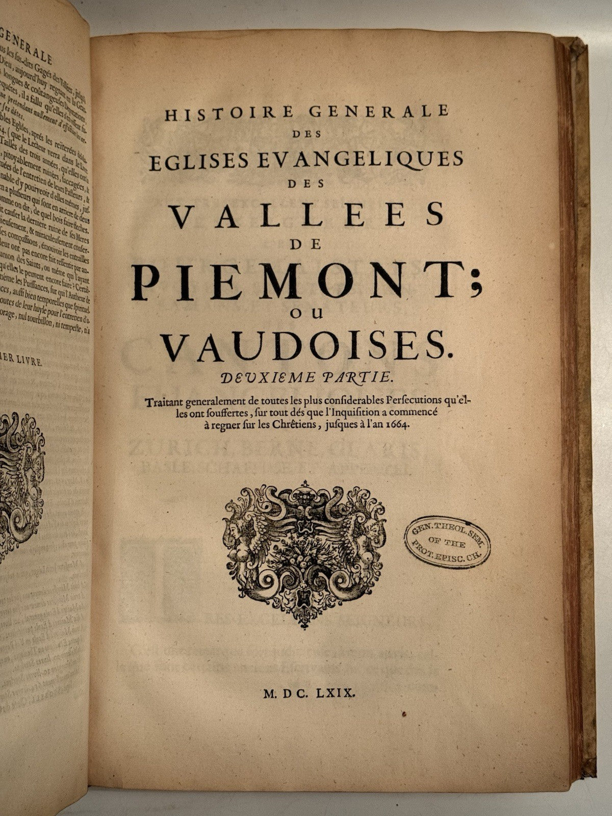 Jean Leger's History of the Waldensians 1669 First Edition