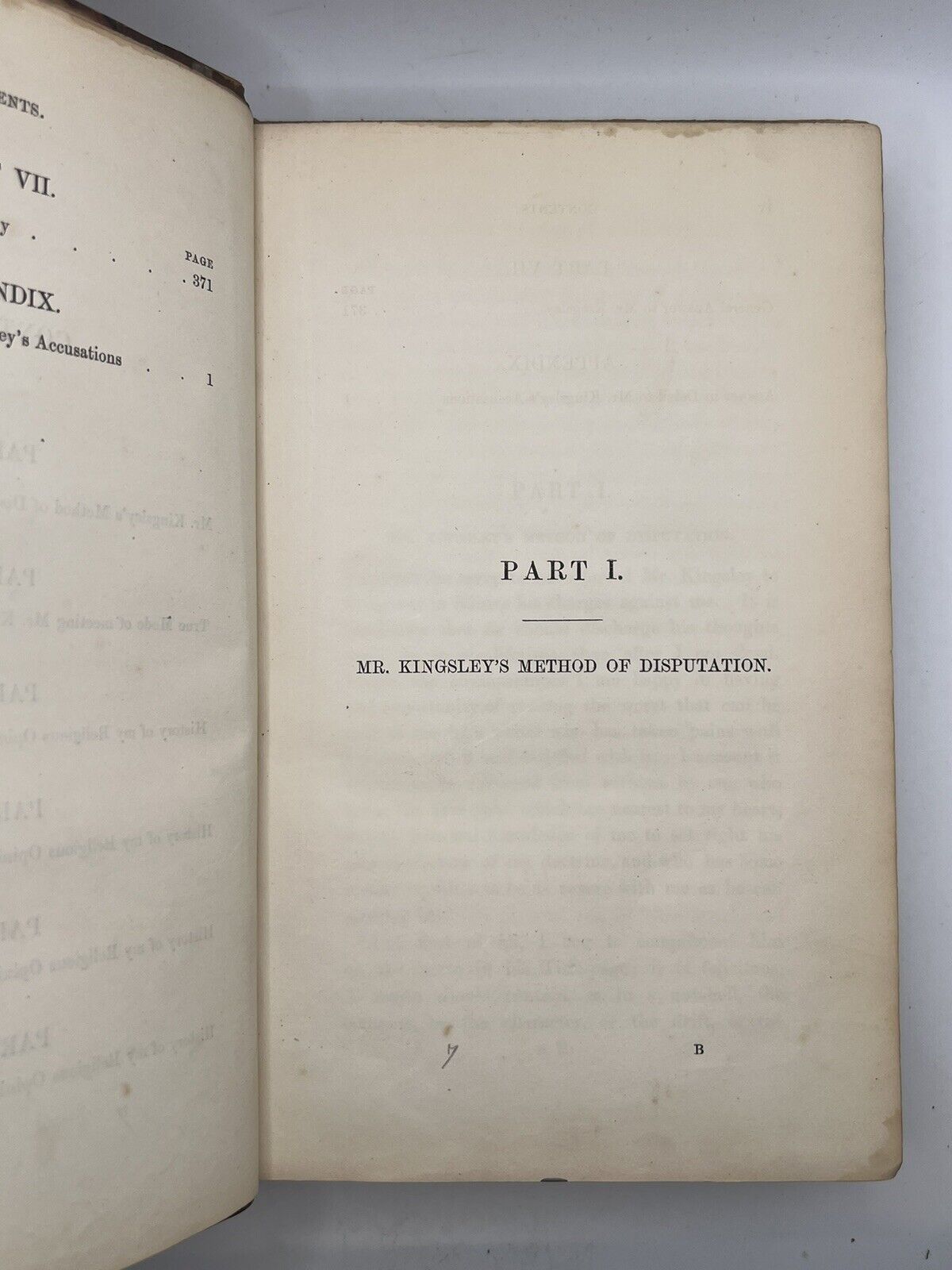 Apologia Pro Vita Sua by John Henry Newman 1864 First Edition