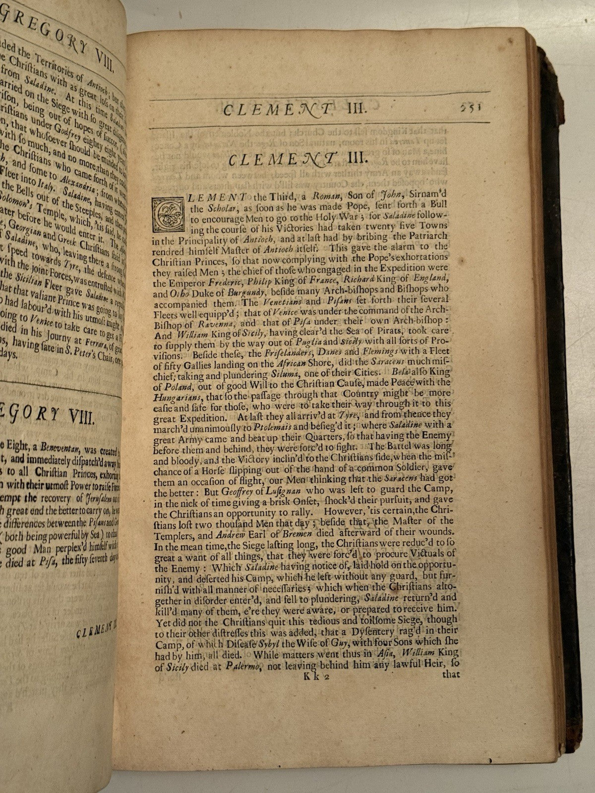 Platina's Lives of the Popes 1688 Second English Edition