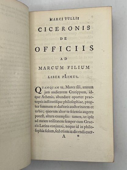 De Officiis by Cicero 1757 Foulis Press