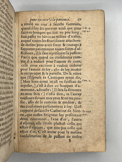 Pierre Juvernay: 3 Rare 17th Century Christian Texts Bound in One, 1640 & 1644