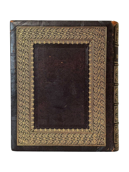 Antique King James Bible - Very Fine Binding with Blindstamped Edges