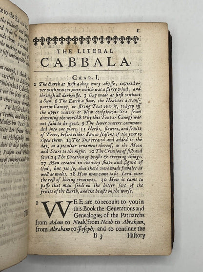 Conjectura Cabbalistica by Henry More 1653 First Edition