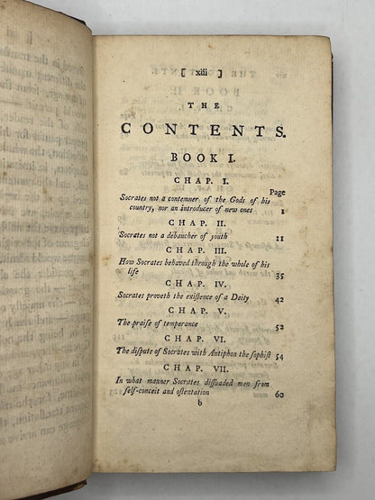 The Memorable Things of Socrates from Xenophon 1757