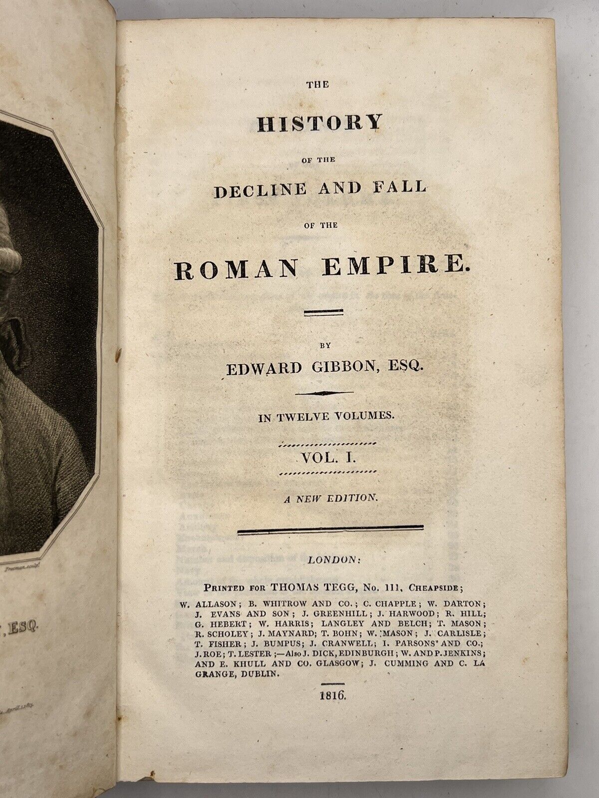 The Decline and Fall of the Roman Empire by Edward Gibbon 1816