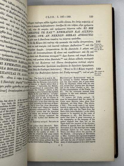 The Histories of Herodotus 1854 w/Commentary