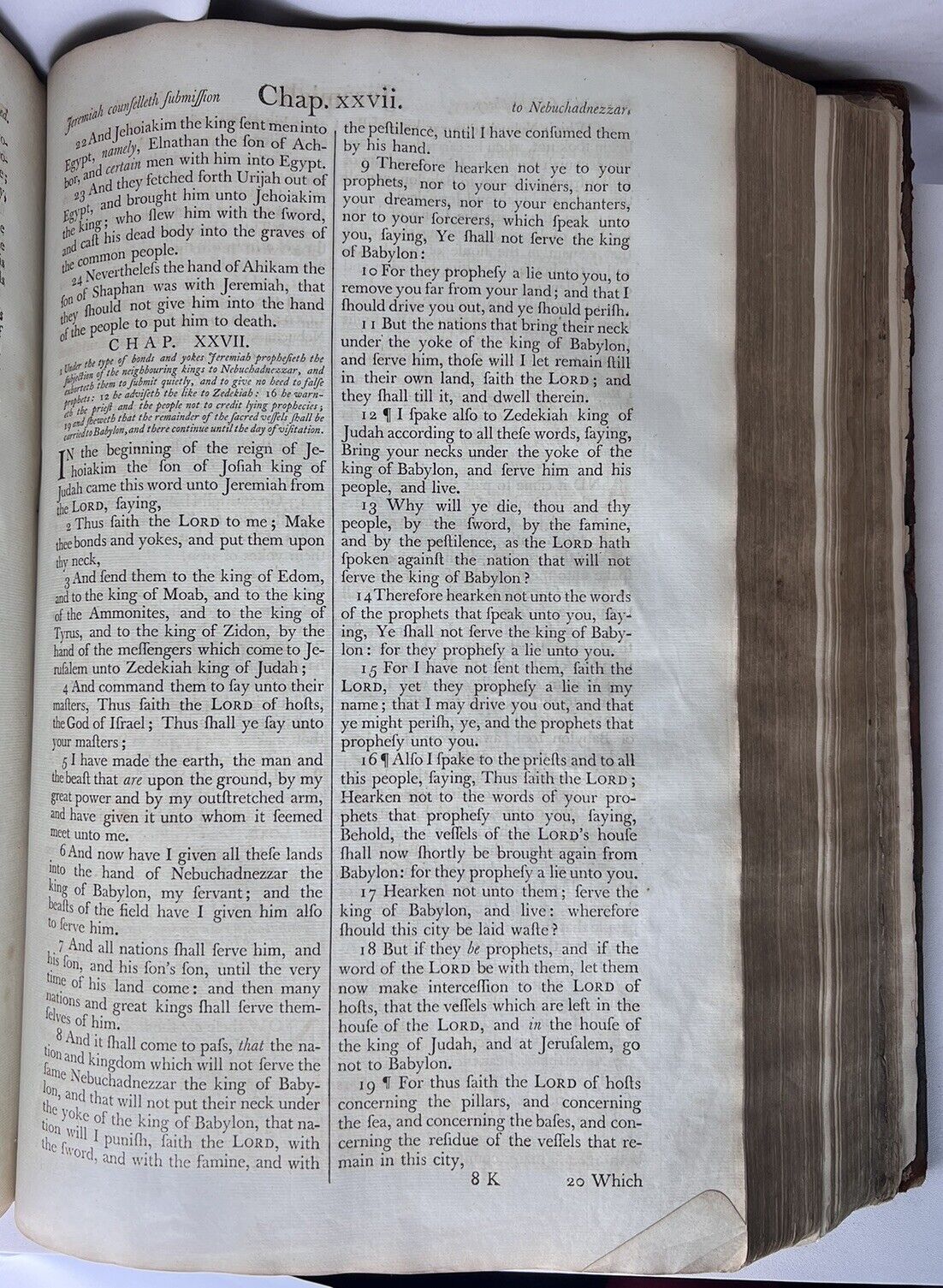 Antique King James Bible 1781 Clarendon Press