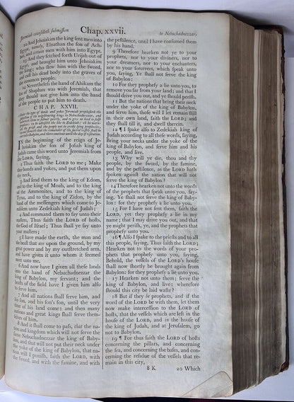 Antique King James Bible 1781 Clarendon Press