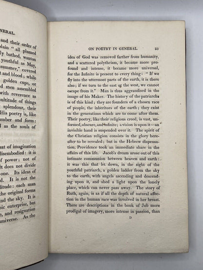 Lectures on the English Poets by William Hazlitt 1818 First Edition