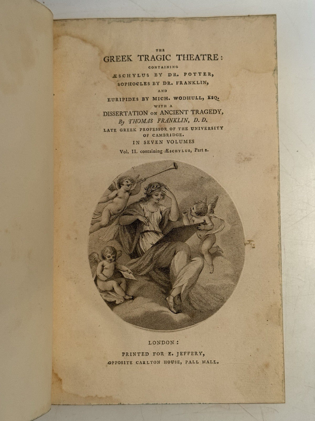 The Greek Tragic Theatre 1777 Aeschylus, Euripides, Sophocles