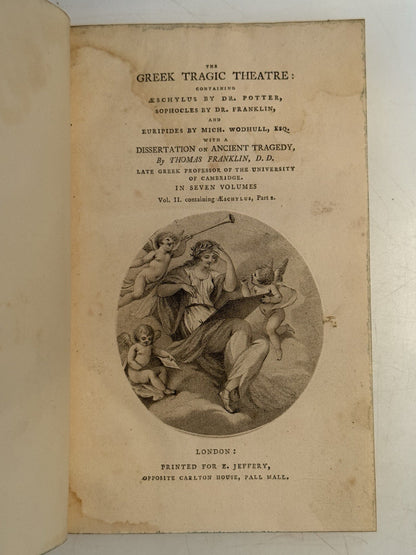 The Greek Tragic Theatre 1777 Aeschylus, Euripides, Sophocles