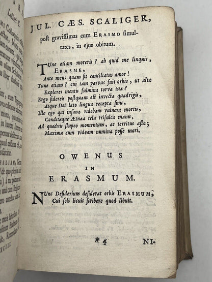 Colloquia Familiaria by ERASMUS 1693