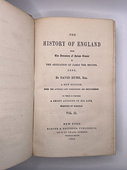 The History of England by David Hume 1862