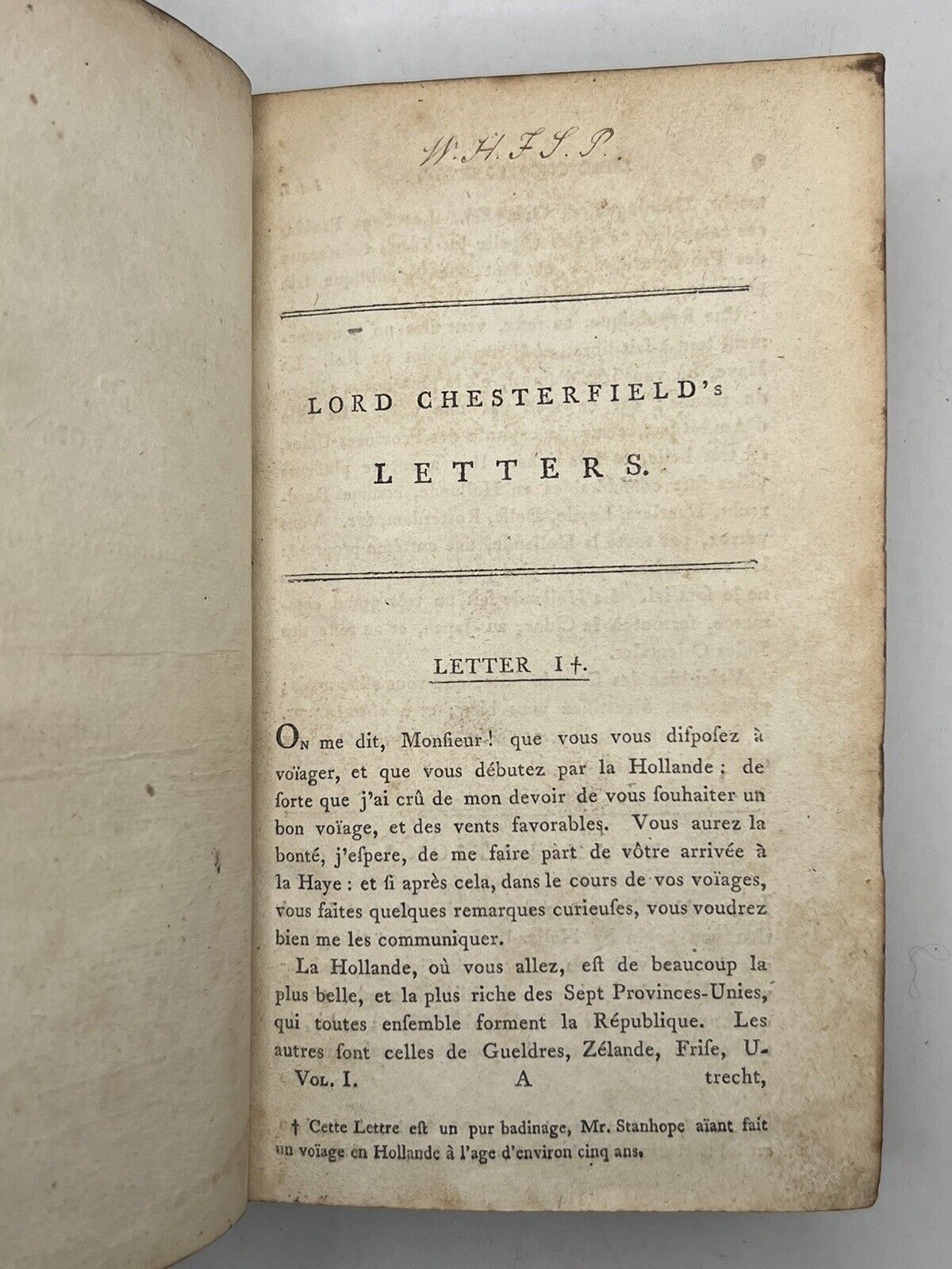 Letters Written by Philip Dormer Stanhope, Earl of Chesterfield 1792