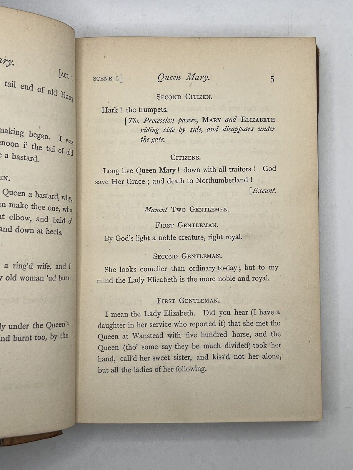 Queen Mary, A Drama by Alfred Tennyson 1875 Occult Provenance