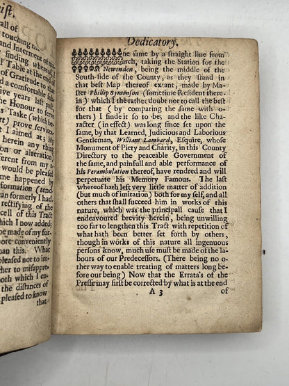 The Topography and History of Kent by Richard Kilburne 1659 First Edition