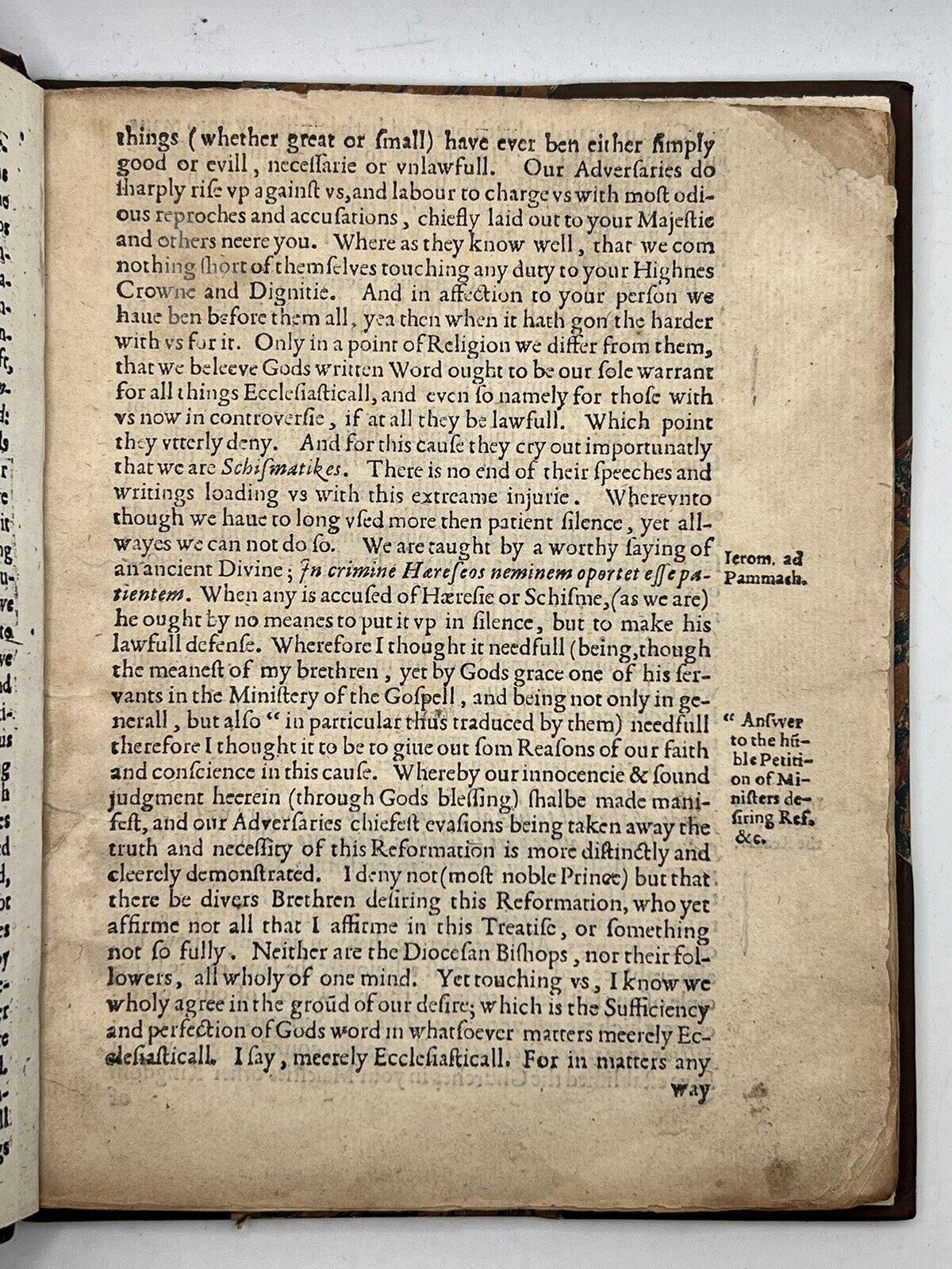 Reasons Taken Out of God's Word by Henry Jacob 1604 First Edition