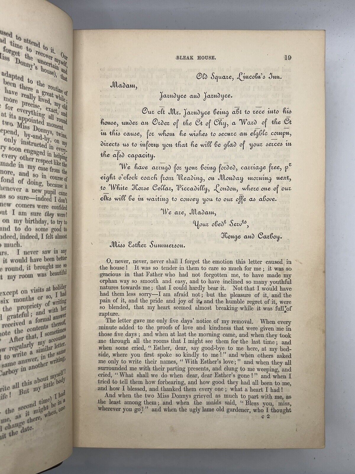 Bleak House by Charles Dickens 1853 First Edition First Impression