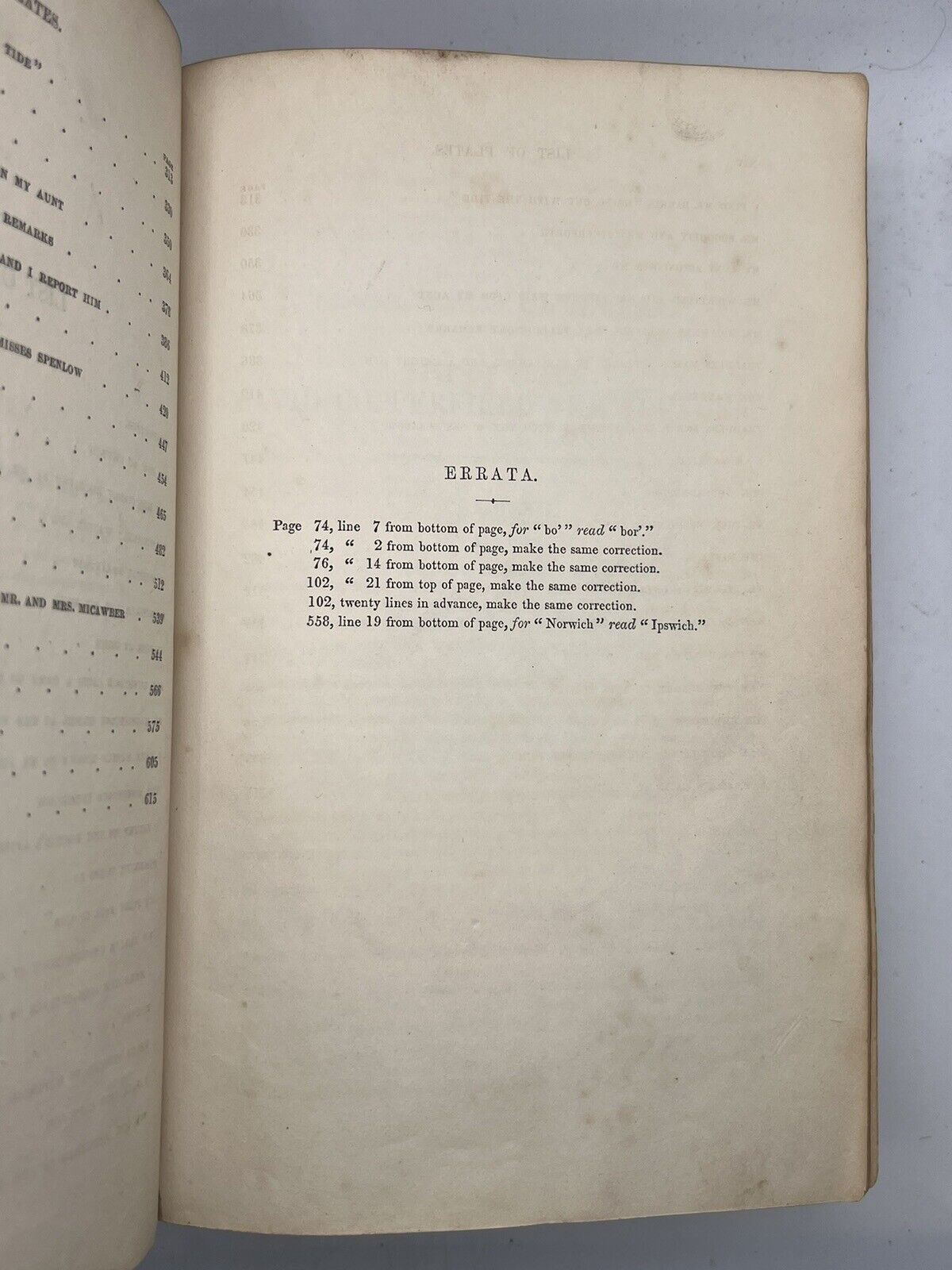 David Copperfield by Charles Dickens 1850 First Edition