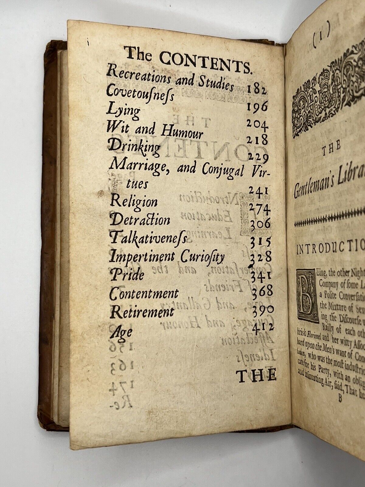 The Gentleman's Library: Rules for Conduct 1715 First Edition [George Berkeley]