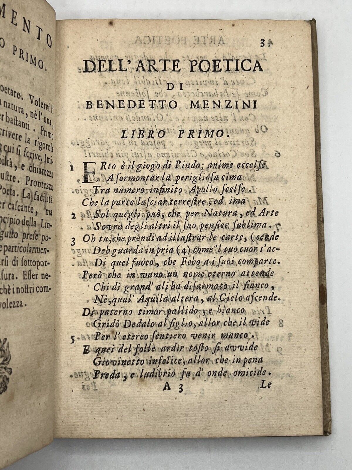 The Art of Poetry by Benedetto Menzini 1728