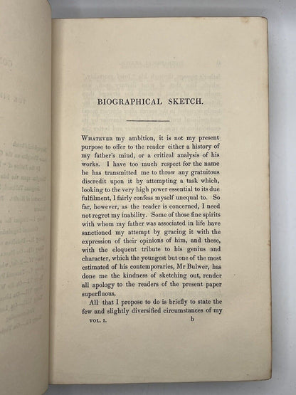 Literary Remains of the Late William Hazlitt 1836 First Edition