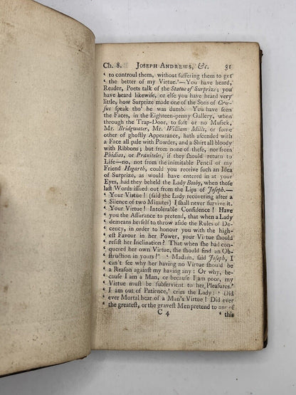 The History of Joseph Andrews by Henry Fielding 1749