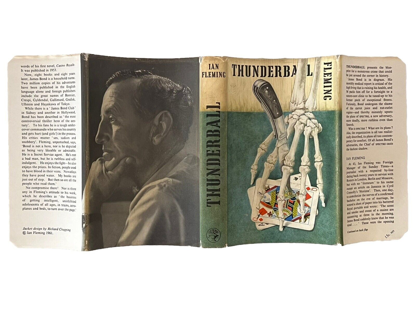 Thunderball by Ian Fleming 1961 First Edition First Impression