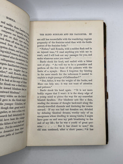 Romola by George Eliot 1863 First Edition