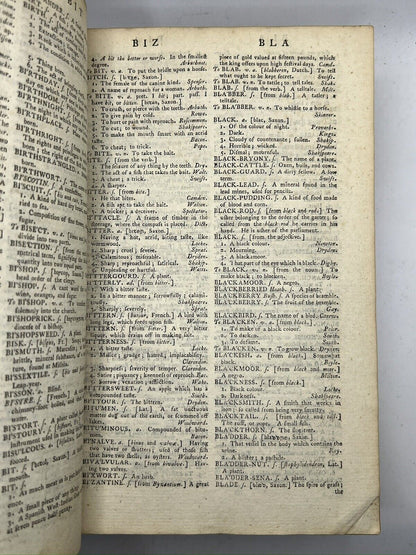 A Dictionary of the English Language by Samuel Johnson 1794