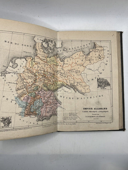 Antique Atlas of Europe Coloured Maps c.1880