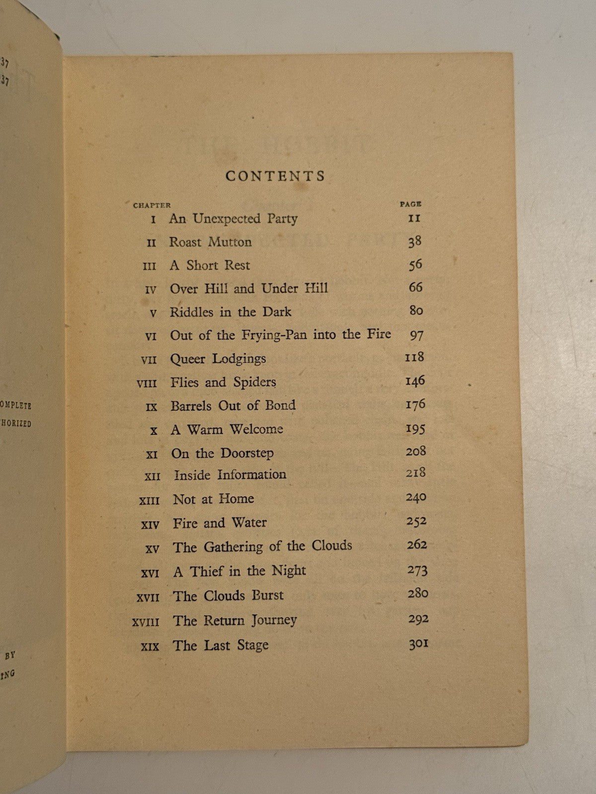 The Hobbit by J.R.R. Tolkien 1942 First Edition Third Impression