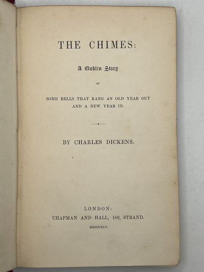 The Chimes by Charles Dickens 1845 First Edition Original Cloth