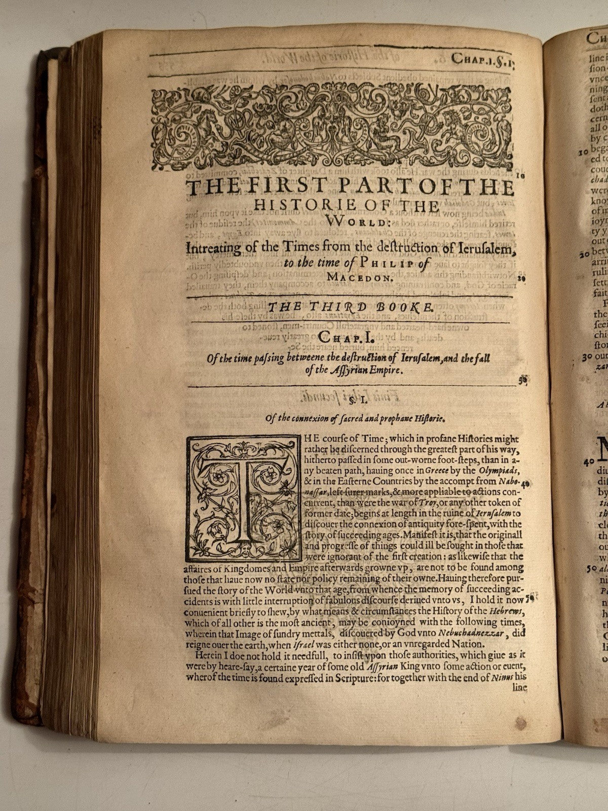 Walter Raleigh's History of the World 1614 (ie 1628) Fourth Edition