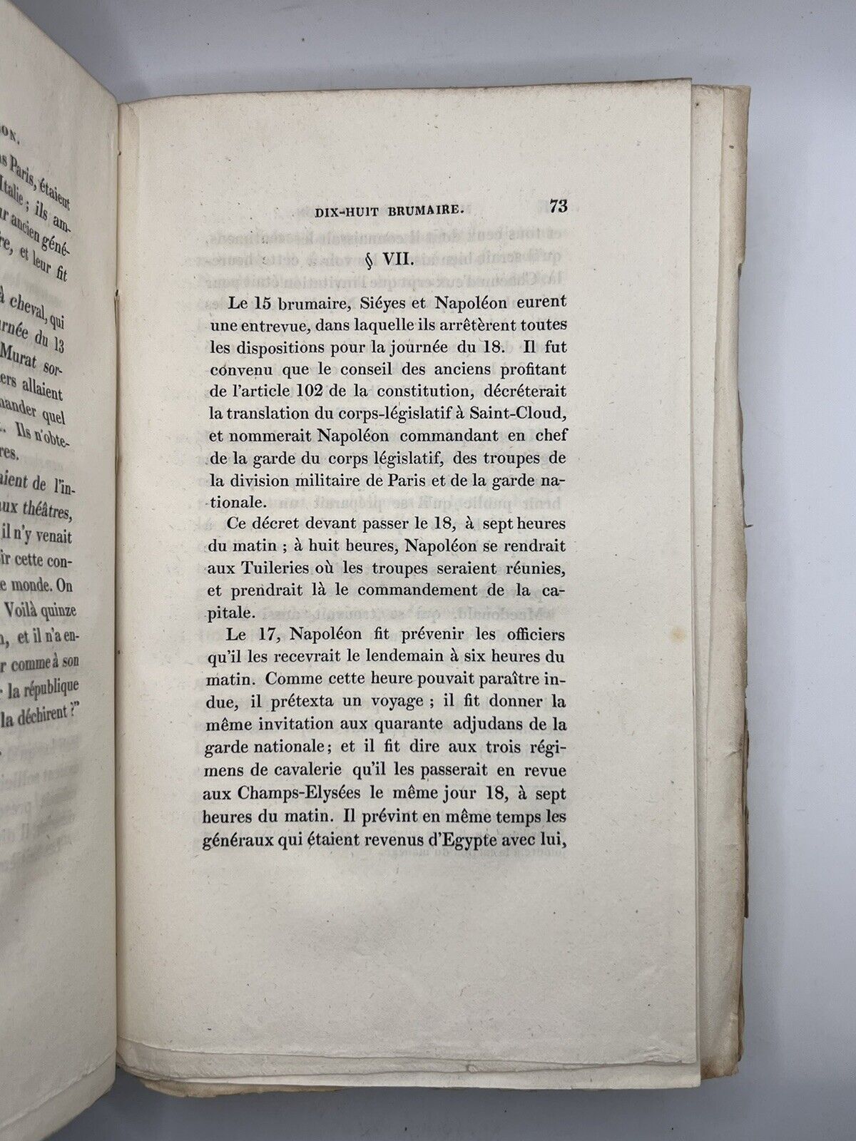 Memoirs of the History of France by Napoleon 1823 First Edition