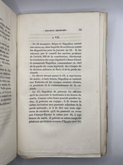 Memoirs of the History of France by Napoleon 1823 First Edition