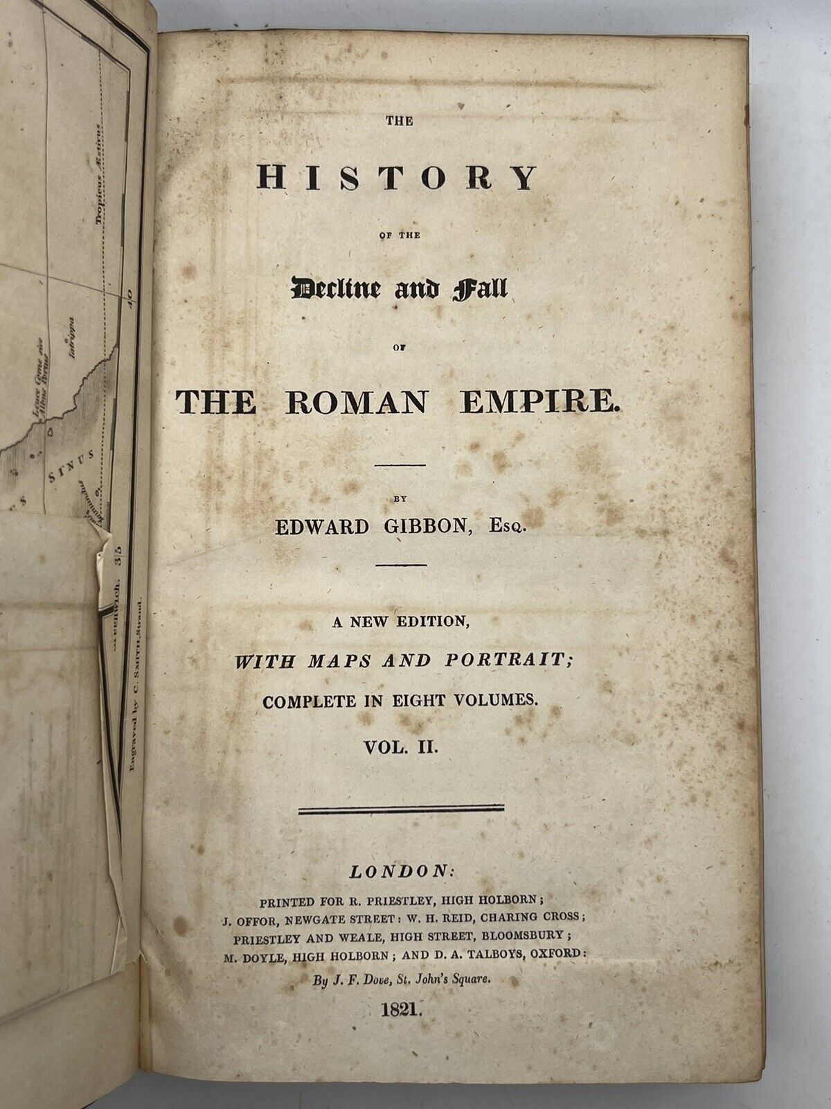 The Decline and Fall of the Roman Empire by Edward Gibbon 1821