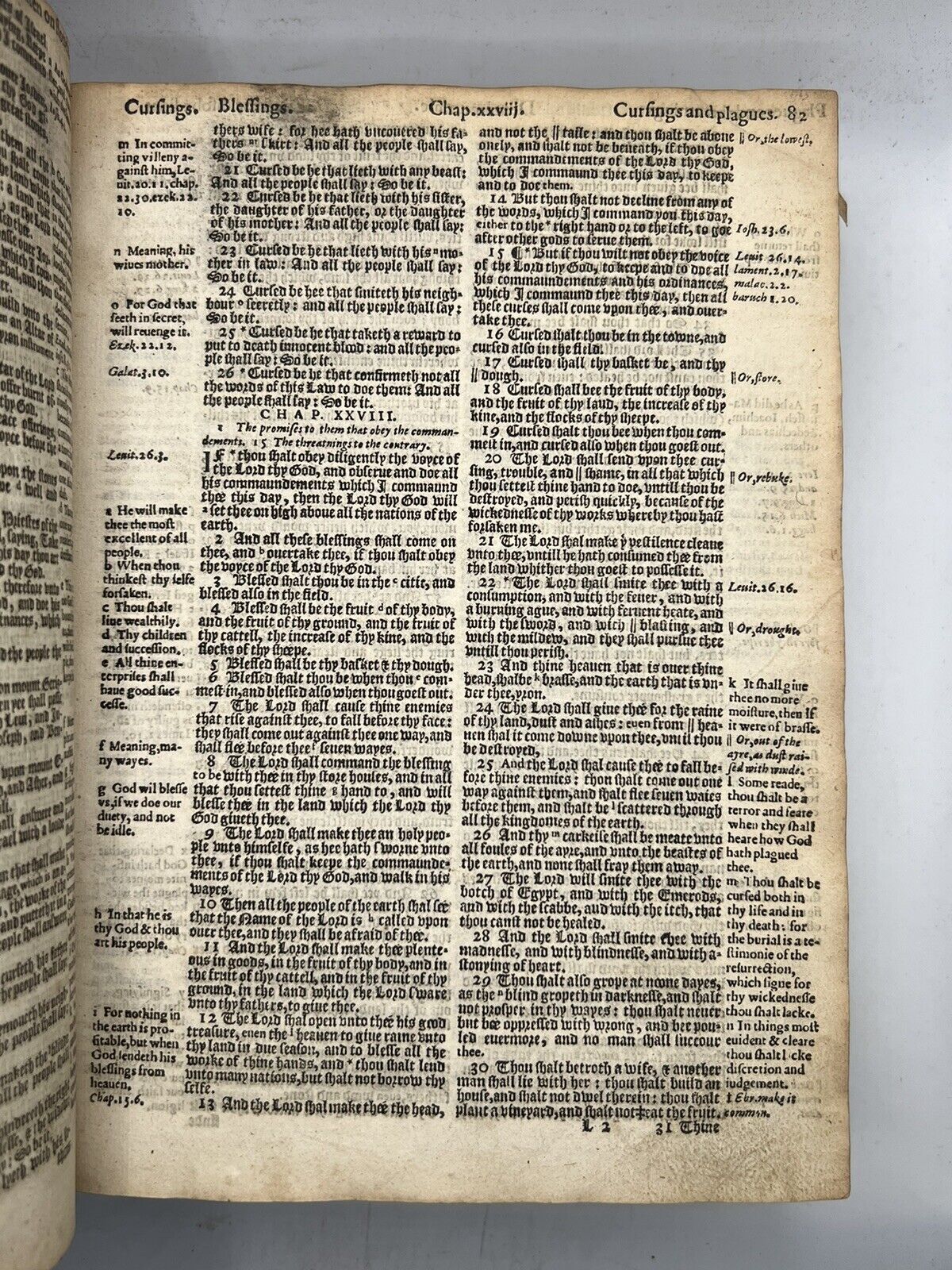 Antique Bible 1608 Geneva Bible